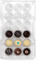 Polykarbonátová forma na čokoládu polokoule malé - Decora