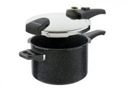 Tlakový hrnec BIOMAX s BIO ventilem, průměr 22cm, objem 5.5l, BLACK GRANITEC - Kolimax