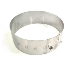 Nastavitelná forma kruhová 18-21 cm (výška 8cm) - DR ranty