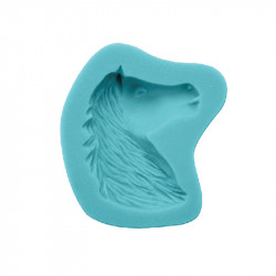 Silikonová formička hlava koně 6x6cm - Cakesicq