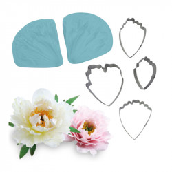 Žilkovač a vykrajovátka pivoňka 6ks 7,5x8 cm - Cakesicq