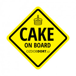Magnet na auto - cake on board -