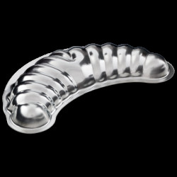 Formička vyklépávací rohlíček velký 70x26mm 20ks - Kovovýroba Jeníkov