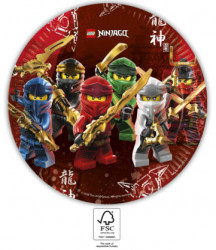 Papírový talíř na párty 23cm Lego Ninjago - Procos