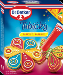 Tubičky na zdobení 4 barvy 76g - Dr. Oetker