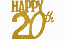 Zápich do dortu šťastných 20 let - Cakesicq