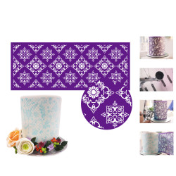 Stencil šablona na dort - Loeat - 45x18 cm Cakesicq