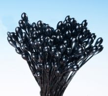 Pestíky perleťové černé svazek - Hamilworth