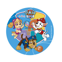 Fondánový papír paw patrol basketbal 15,5cm - Dekora