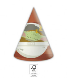 Papírové čepičky 6ks Star Wars Yoda - Procos