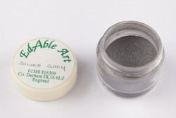 Prachová barva Silver Grey - Edable Art