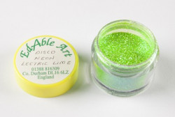 Třpyt dekorační disco Neon Electic Lime - Edable Art