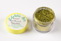 Třpyt dekorační disco Metallic Yellow - Edable Art