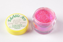 Třpyt dekorační disco Neon way too pink - Edable Art