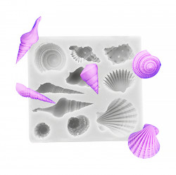 Silikonová formička moře - mušle 7,5x8cm - Cakesicq