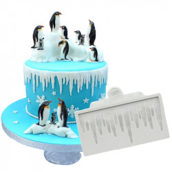 Silikonová formička rampouchy 10,5x5,5cm - Cakesicq