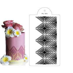 Stencil šablona Optic 40x21cm - Cakesicq