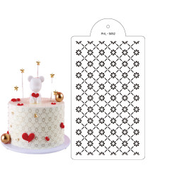 Stencil šablona květiny lux 40x21cm - Cakesicq