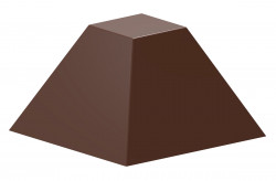Forma na pralinky pyramida 27x27x17mm - CHOCOLATE WORLD