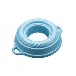 Litinová smaltovaná pečicí forma Věnec GOURMETINA 27.5 x 7.5 cm - Košilově modrá - Český Smalt