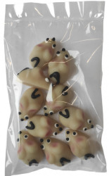 Marcipánová figurka myšky malé 10ks 1,5x3 cm, 43g - Frischmann vyškov