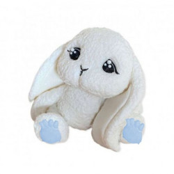 Cukrová figurka nádherný zajíček modré tlapičky