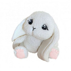 Cukrová figurka nádherný zajíček růžové tlapičky