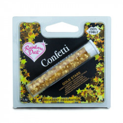 Jedlé konfeti mini hvězdíčky, 2,8g - Rainbow Dust