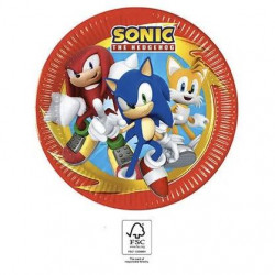 Papírové talířky sonic 23cm, 8ks - Procos