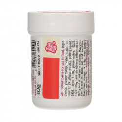 Gelová barva červená 30g - FunCakes