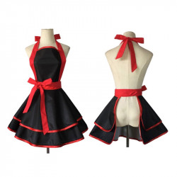 Kuchyňská zástěra s černá - Cakesicq