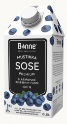 Ovocné pyré 100% Borůvky 0,5l - Bonne
