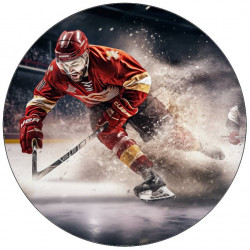 Jedlý papír hokejista s hokejkou 19,5cm