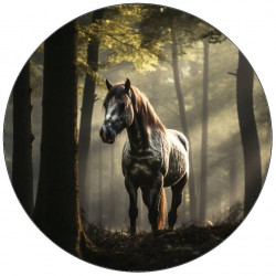 Jedlý papír bílý kůň 19,5cm