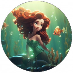 Jedlý papír malá mořská víla sedící 19,5cm