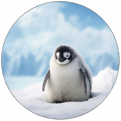 Jedlý papír tučňák 19,5cm