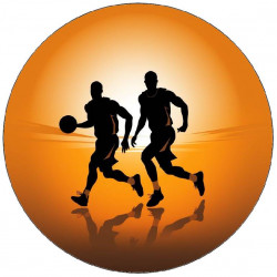 Jedlý papír hráči basketbalu 19,5cm