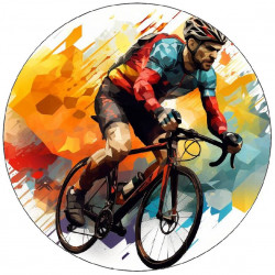 Jedlý papír cyklista 19,5 cm