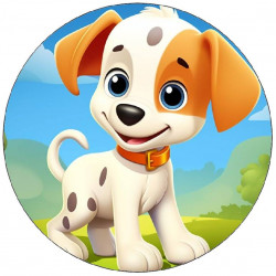 Jedlý papír štěňátko 19,5cm