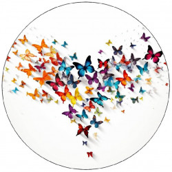 Jedlý papír srdce z motýlů 19,5cm