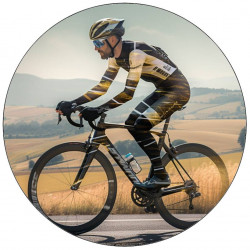 Jedlý papír cyklista na kole 19,5cm