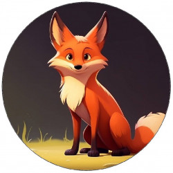 Jedlý papír malá liška 19,5cm