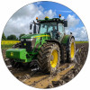 Jedlý papír John Deere traktor na poli 19,5 cm