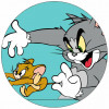 Jedlý papír Tom a Jerry škádlící se 19,5 cm
