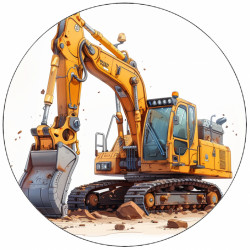 Jedlý papír bagr 19,5 cm