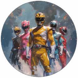 Jedlý papír Power Rangers spolu 19,5 cm