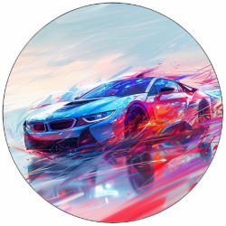 Jedlý papír závodní auto 19,5 cm