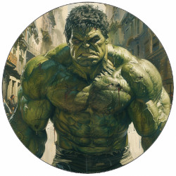 Jedlý papír Hulk v ulicích města 19,5 cm