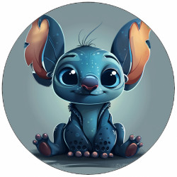 Jedlý papír Stitch sedící 19,5 cm