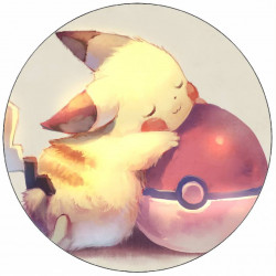 Jedlý papír Pokémon Pikachu a pokeball 19,5 cm